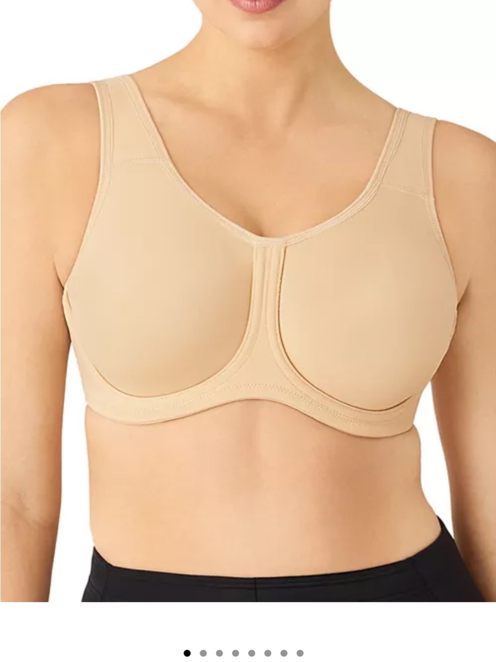 Wacoal Simone Sport High Impact Underwire Bra Tan Nude Unlined 40D Women’s Bra